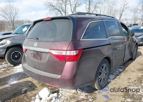 2011 Honda Odyssey Ex from USA, damaged, VIN 5FNRL5H4XBB063601